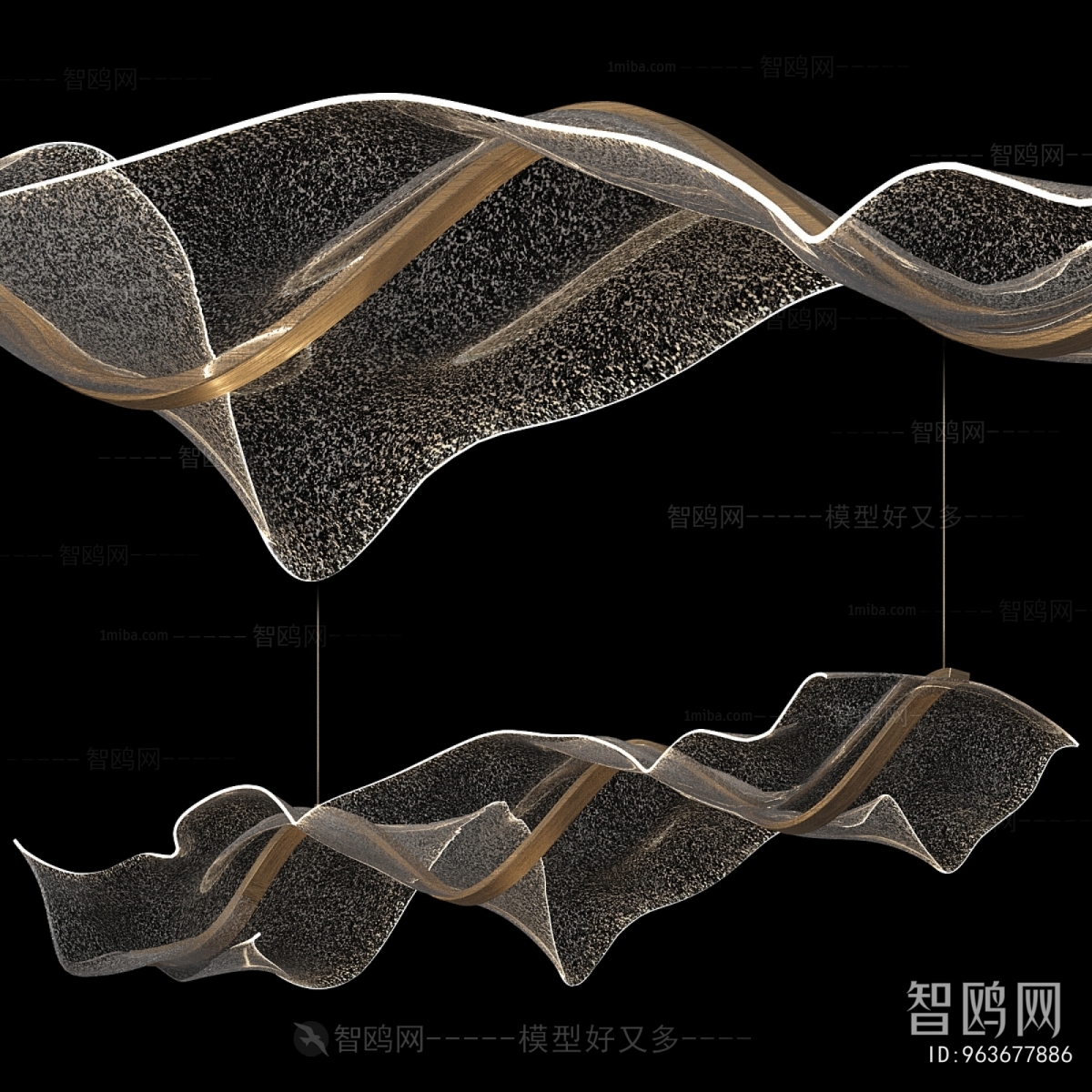 Modern Long Chandelier