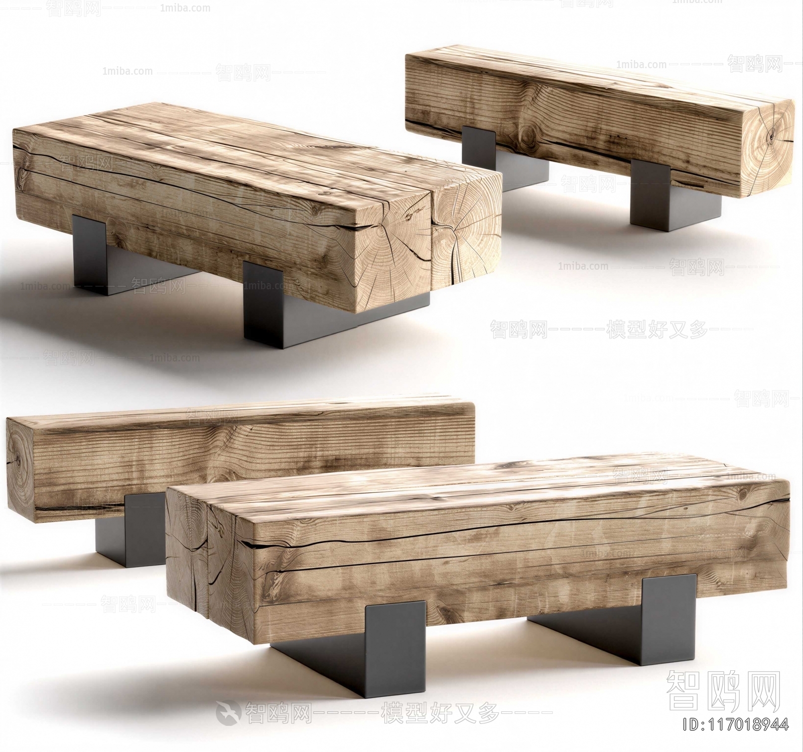 Wabi-sabi Style Bench