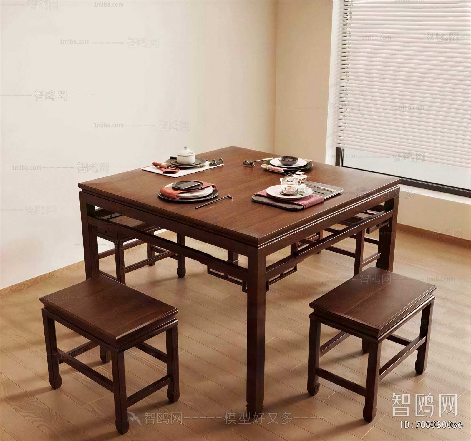 New Chinese Style Dining Table And Chairs