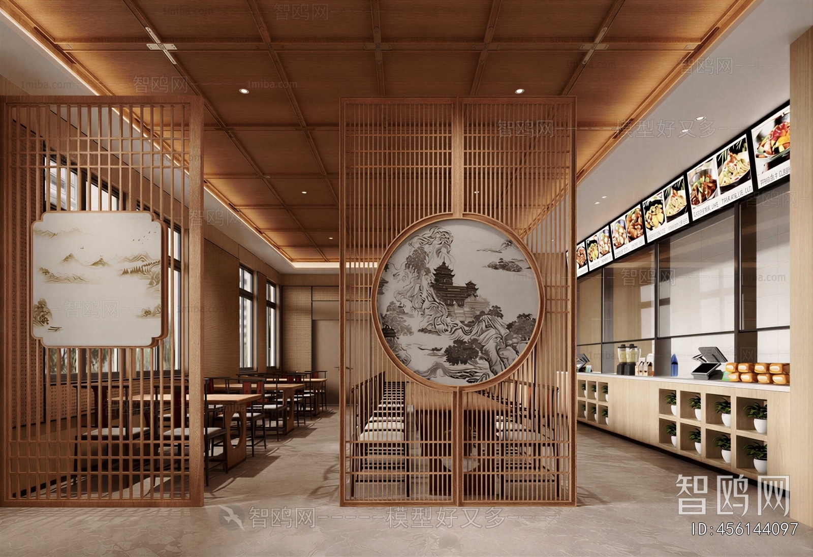 New Chinese Style Mess Hall