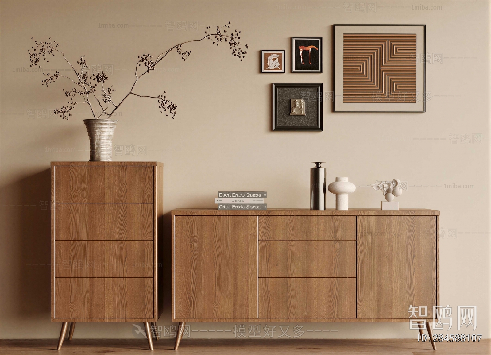 Wabi-sabi Style Entrance Cabinet