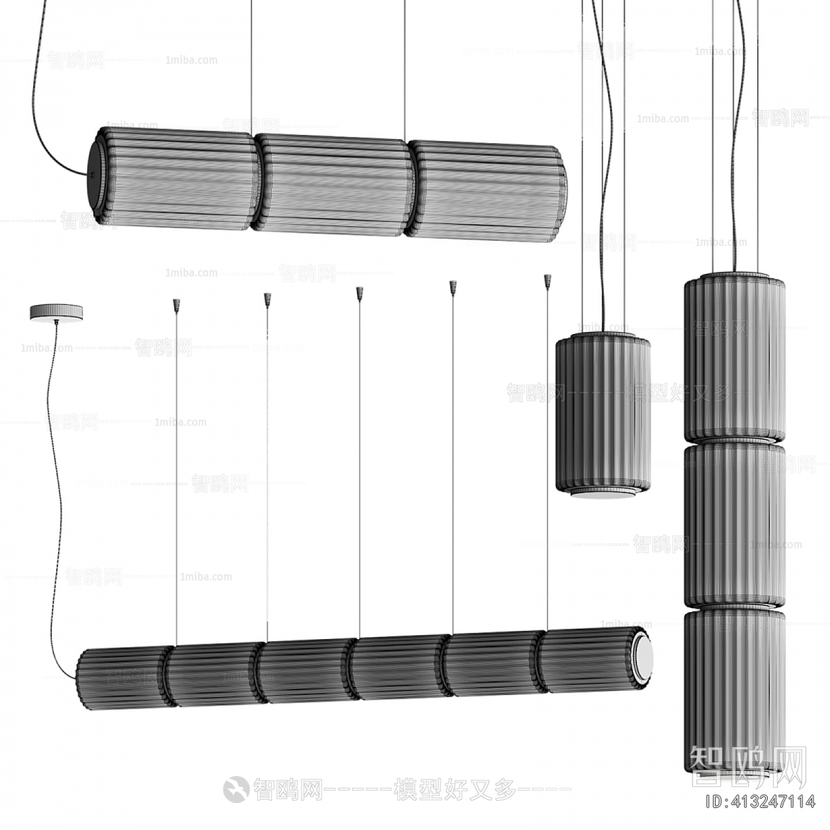 Modern Long Chandelier