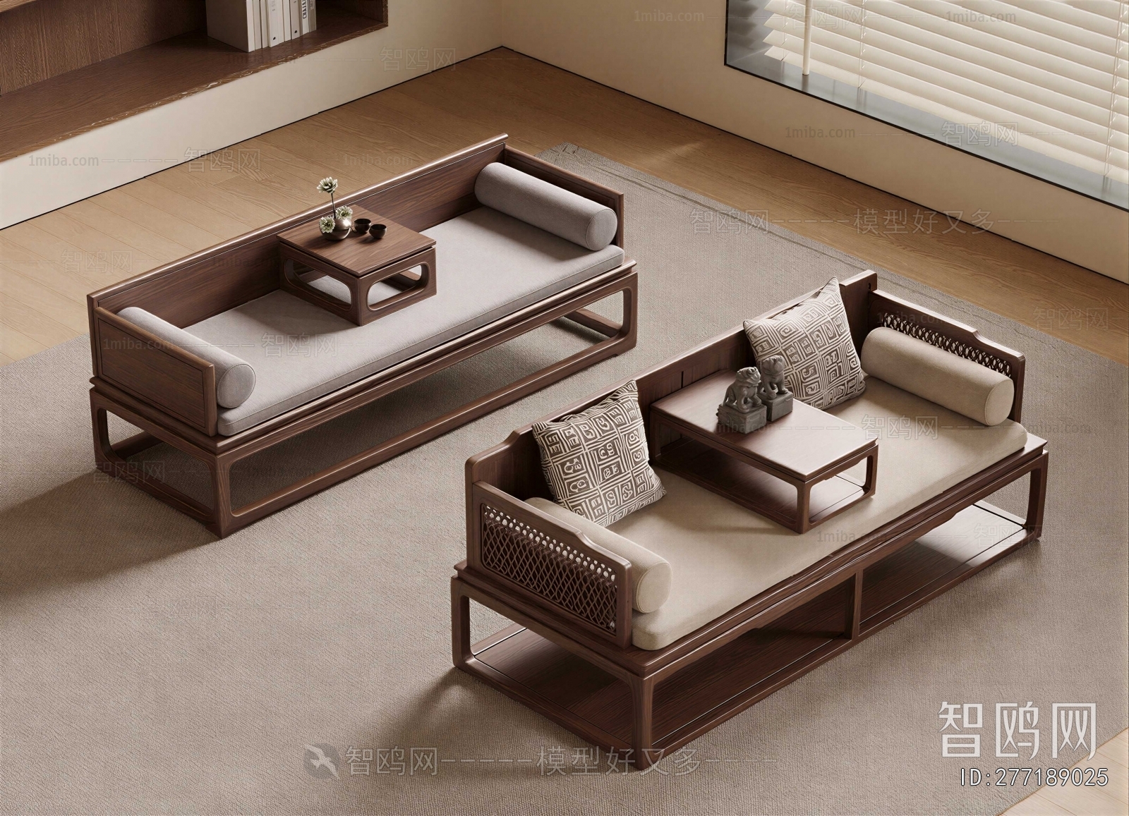 New Chinese Style Arhat Bed