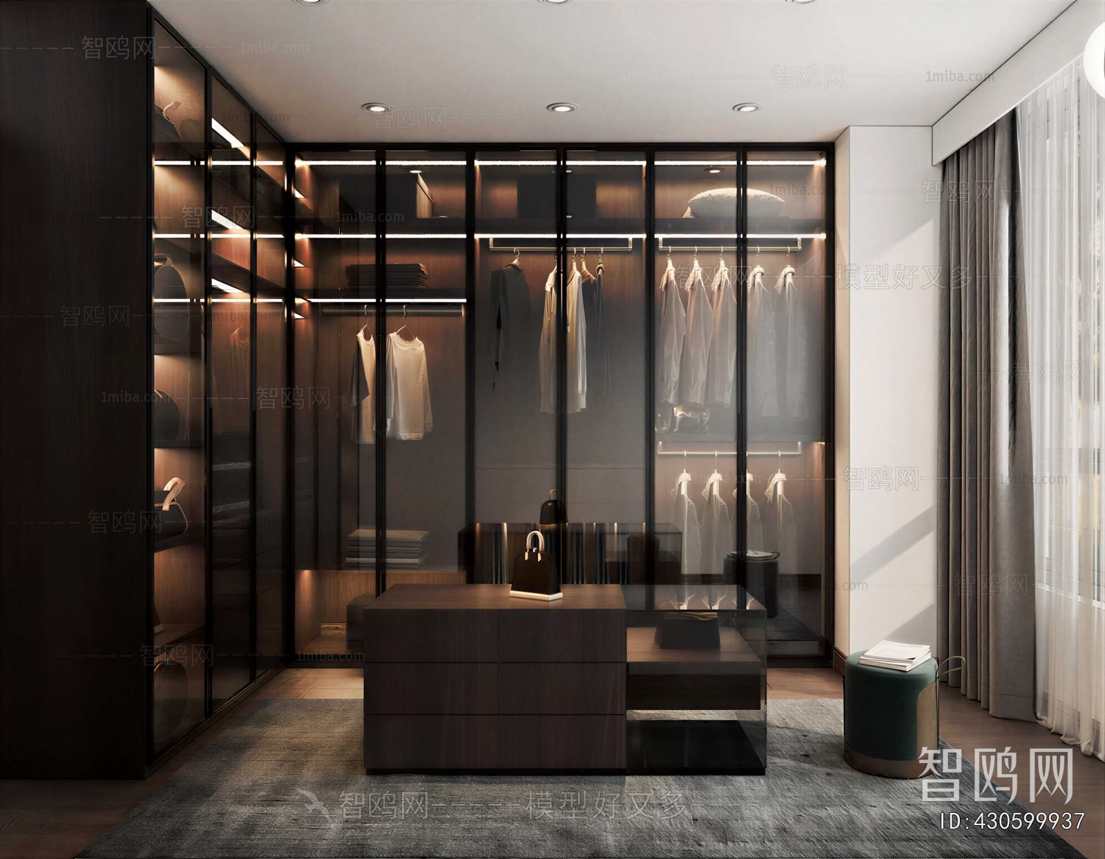 Modern Clothes Storage Area