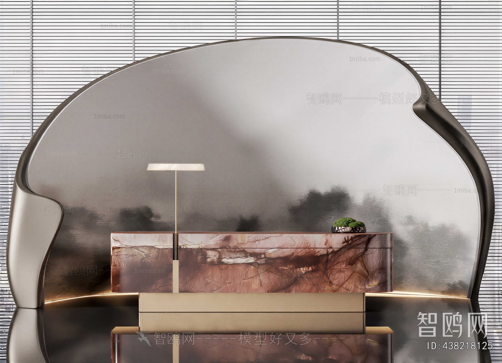 New Chinese Style Reception Desk