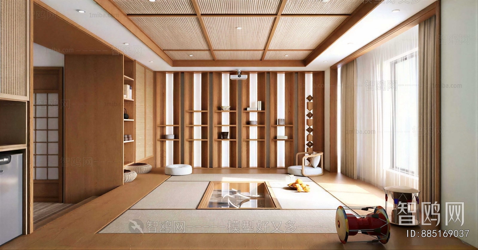 Japanese Style Study Space