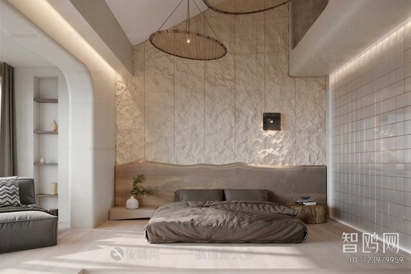 Wabi-sabi Style Bedroom