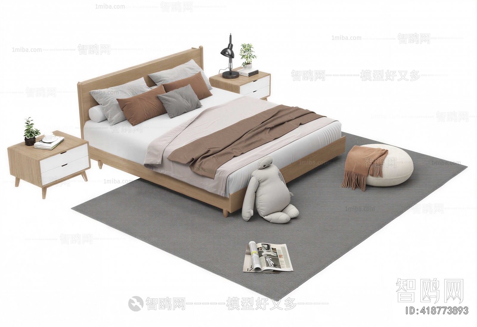 Nordic Style Double Bed