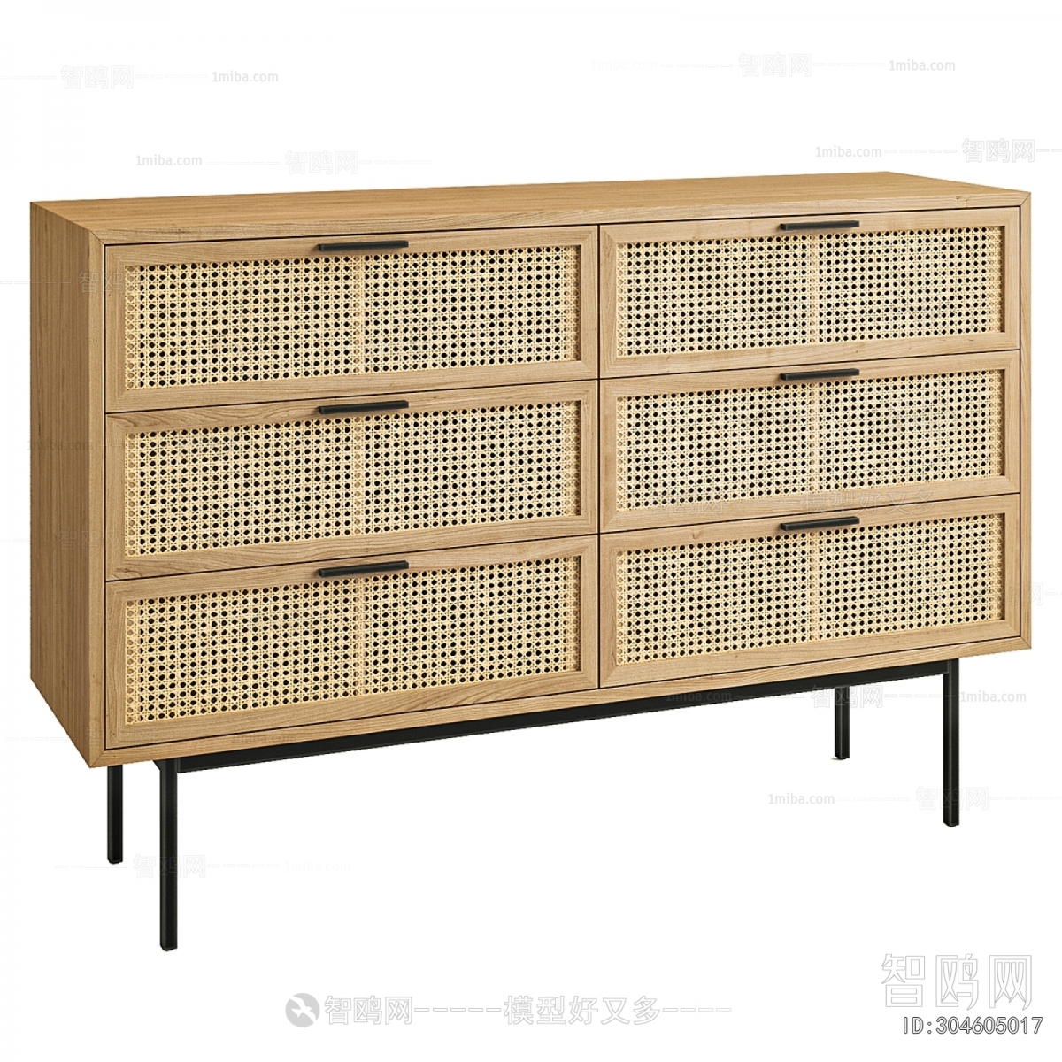 Wabi-sabi Style Side Cabinet