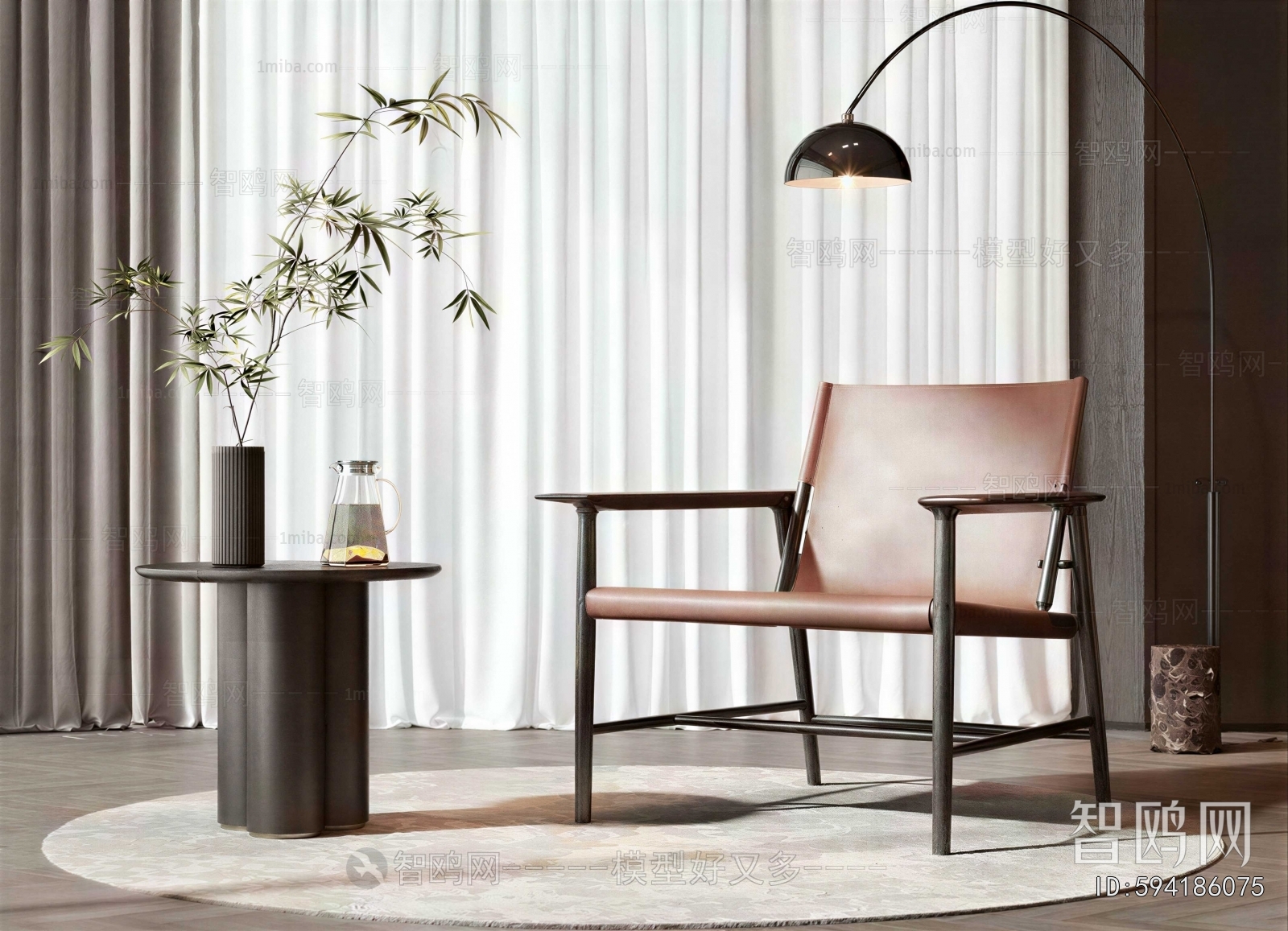 New Chinese Style Lounge Chair