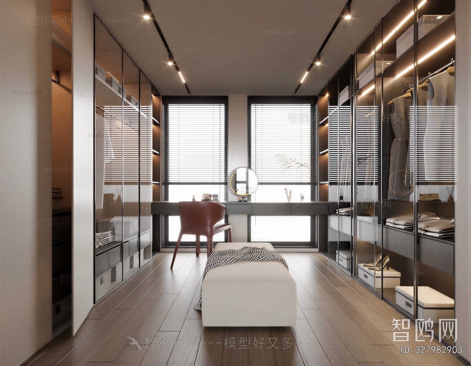 Modern Clothes Storage Area