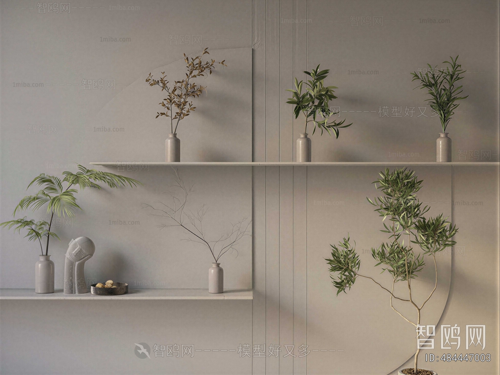 Modern Aquatic Green Plant