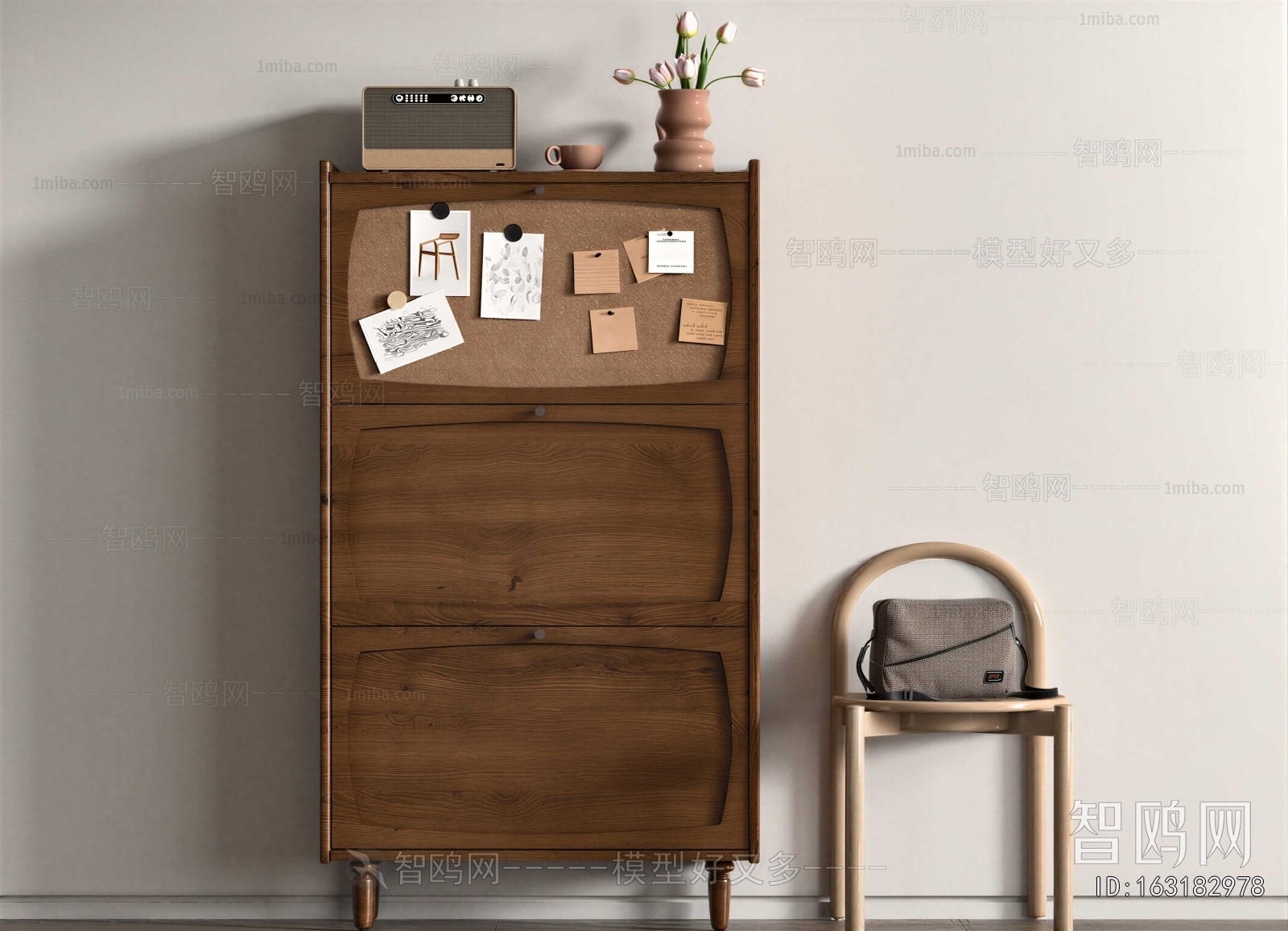 Wabi-sabi Style Entrance Cabinet