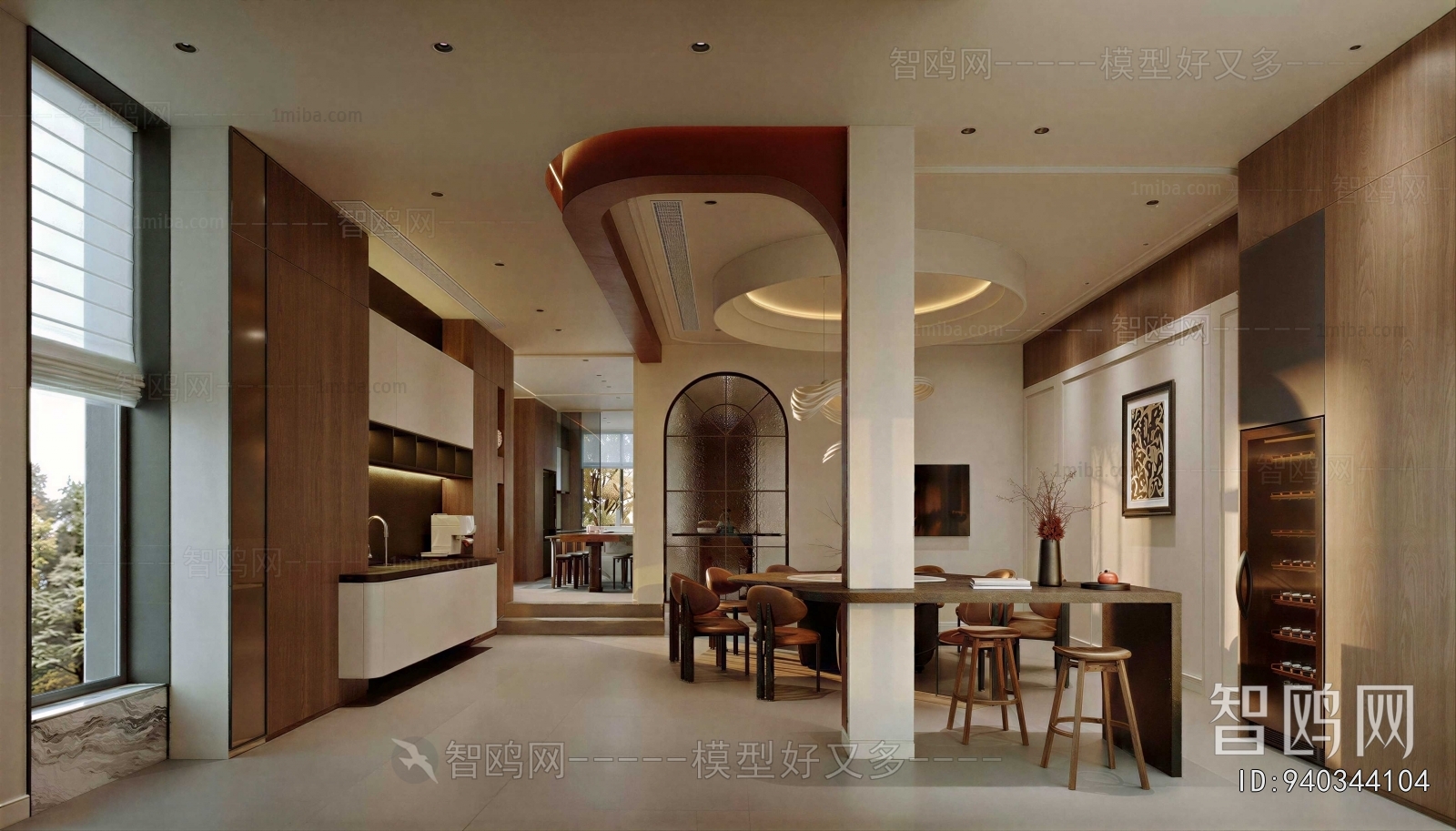 Wabi-sabi Style Dining Room