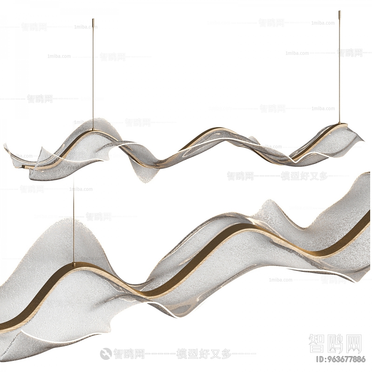 Modern Long Chandelier