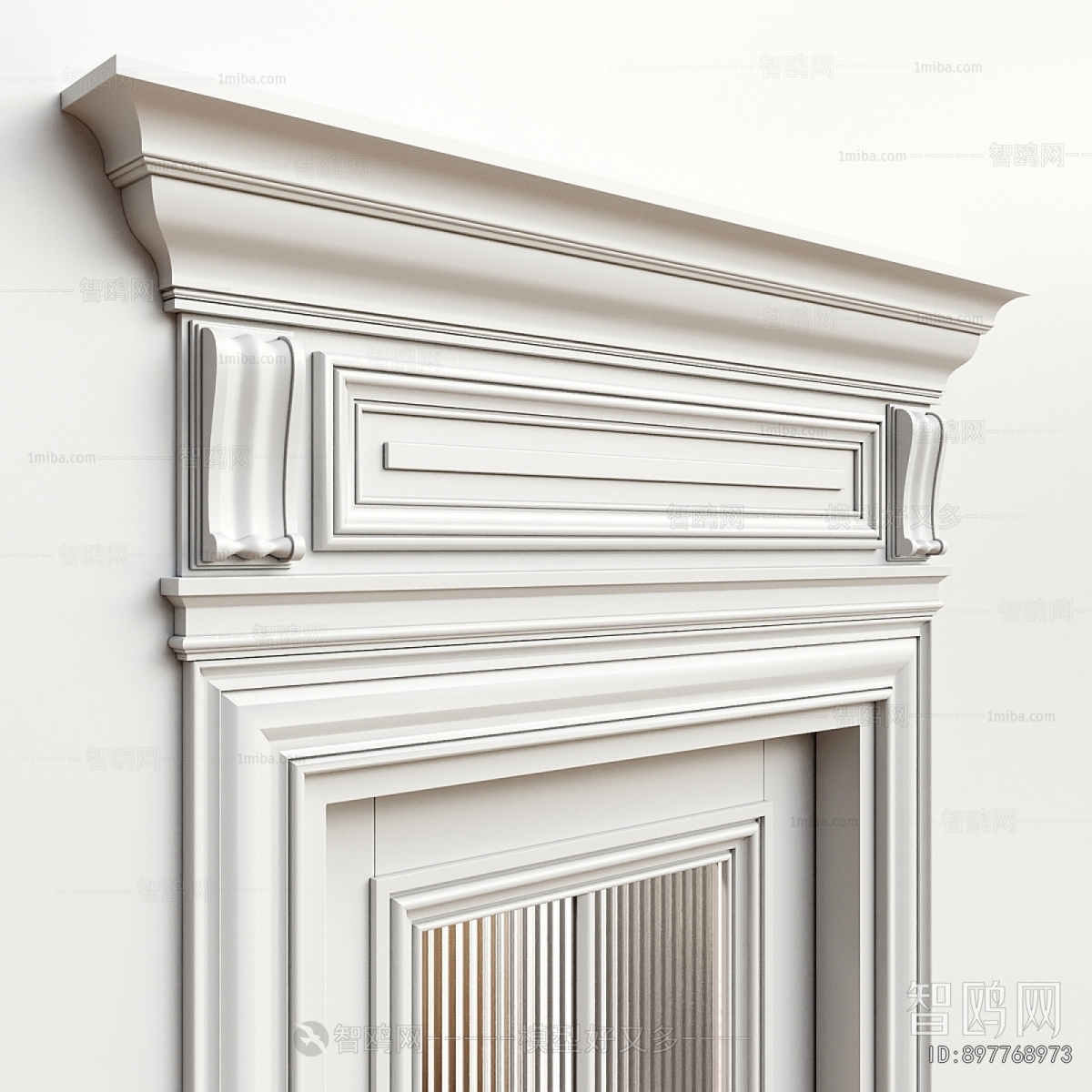 Simple European Style Single Door