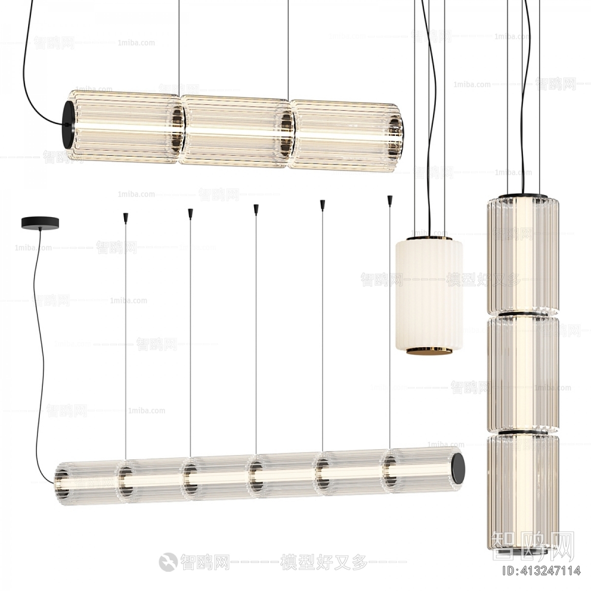 Modern Long Chandelier