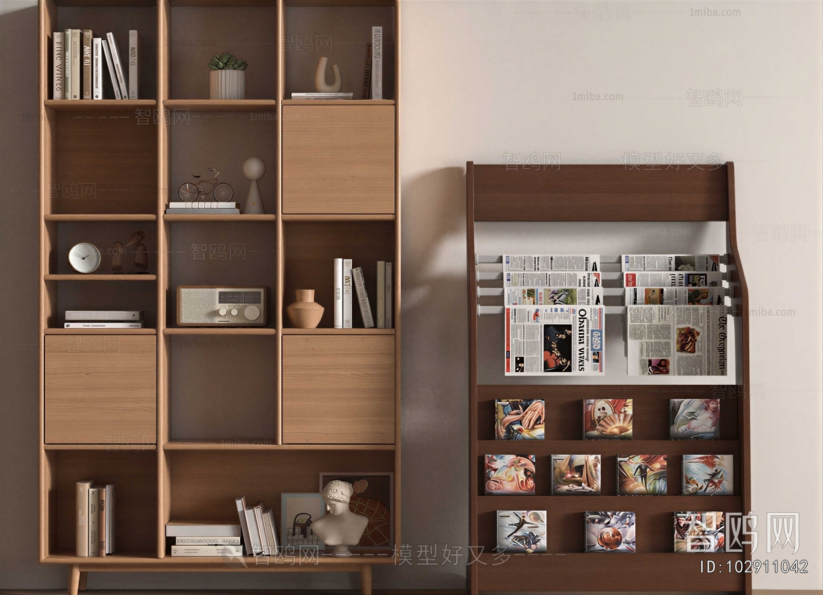 Nordic Style Bookcase