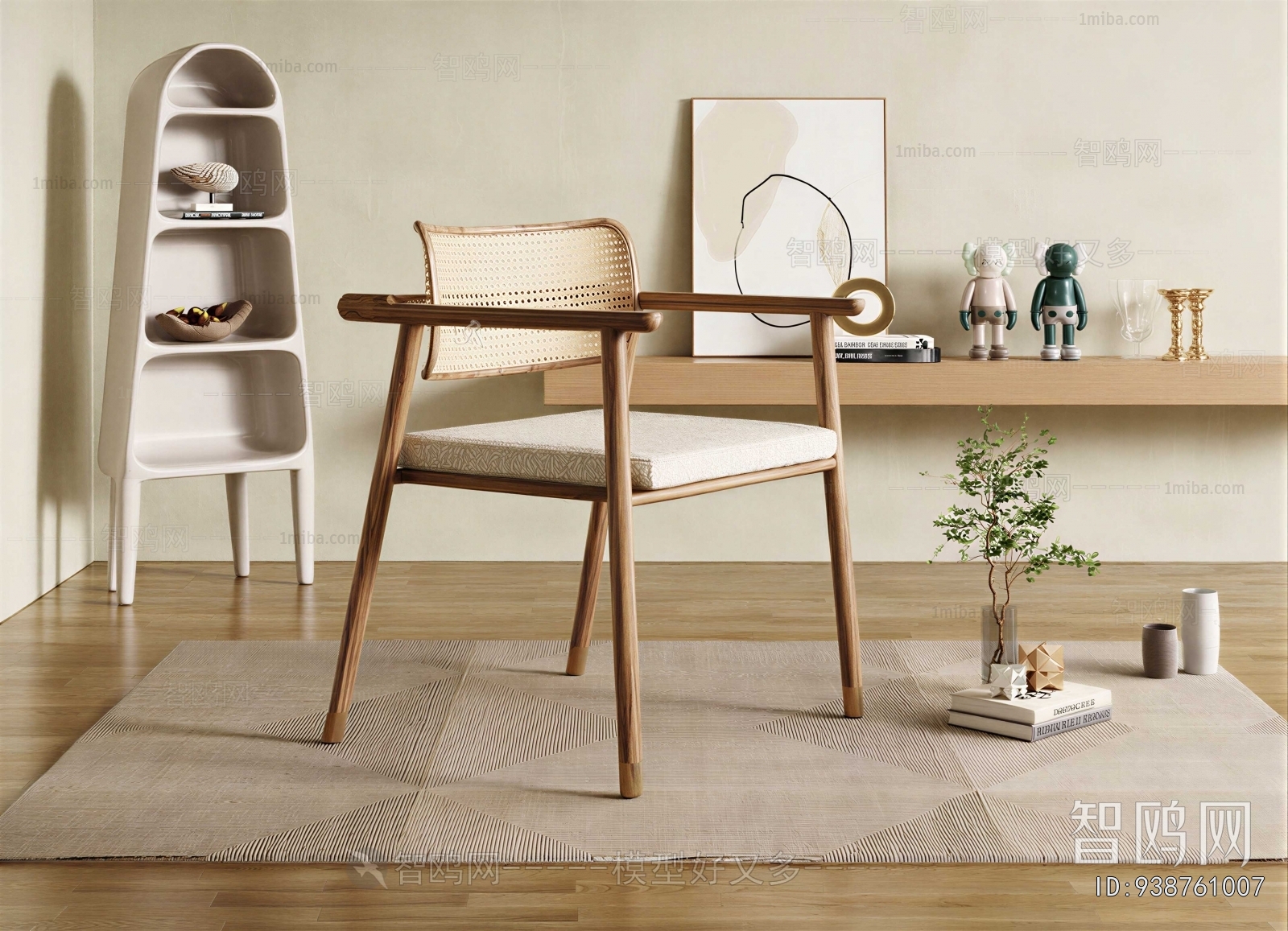 Wabi-sabi Style Lounge Chair