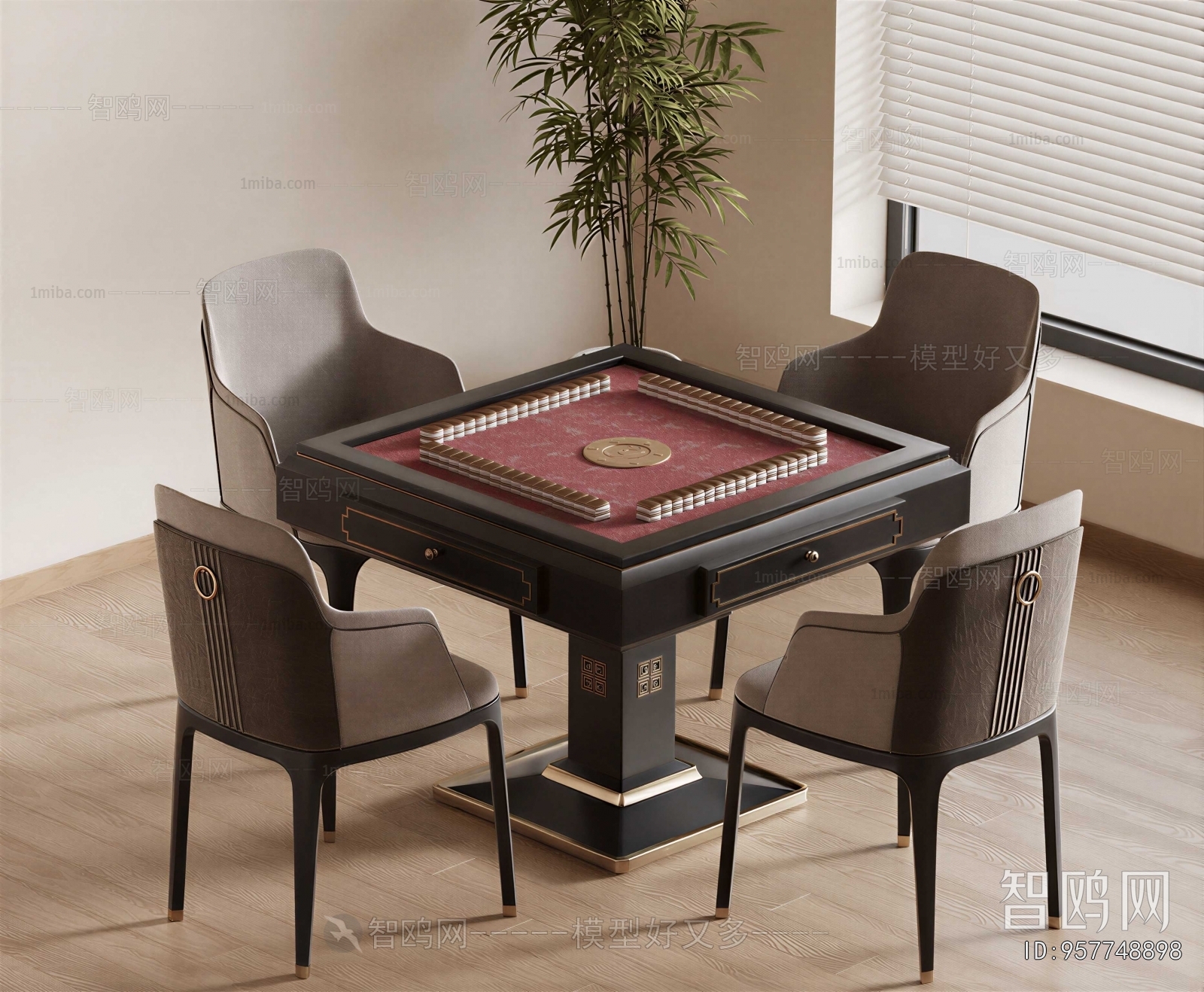 New Chinese Style Mahjong Tables And Chairs
