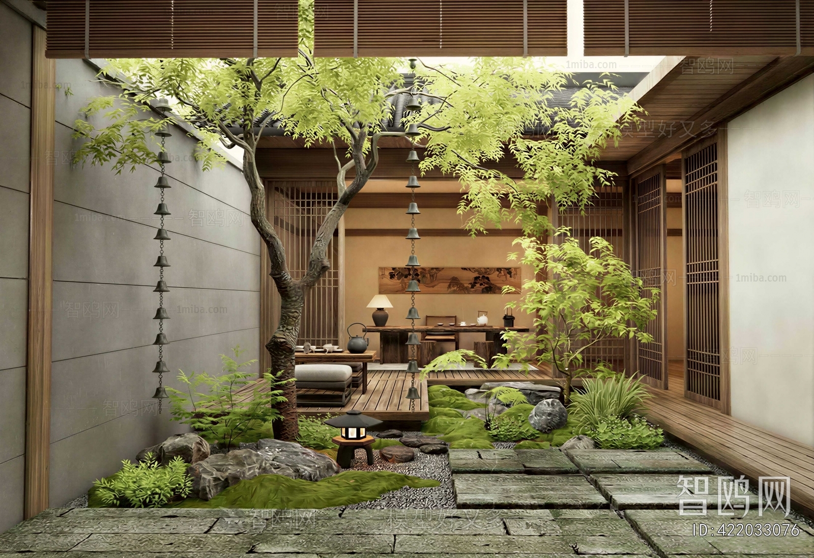 New Chinese Style Courtyard/landscape