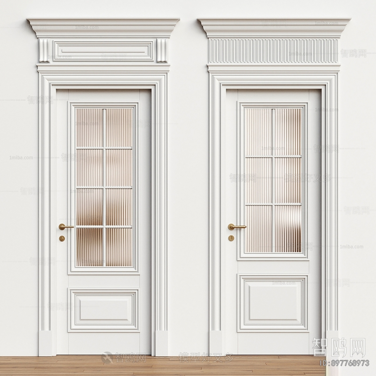 Simple European Style Single Door
