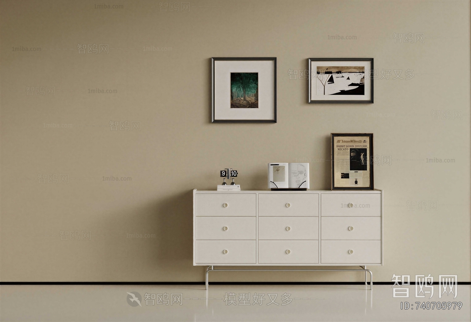 French Style Entrance Cabinet