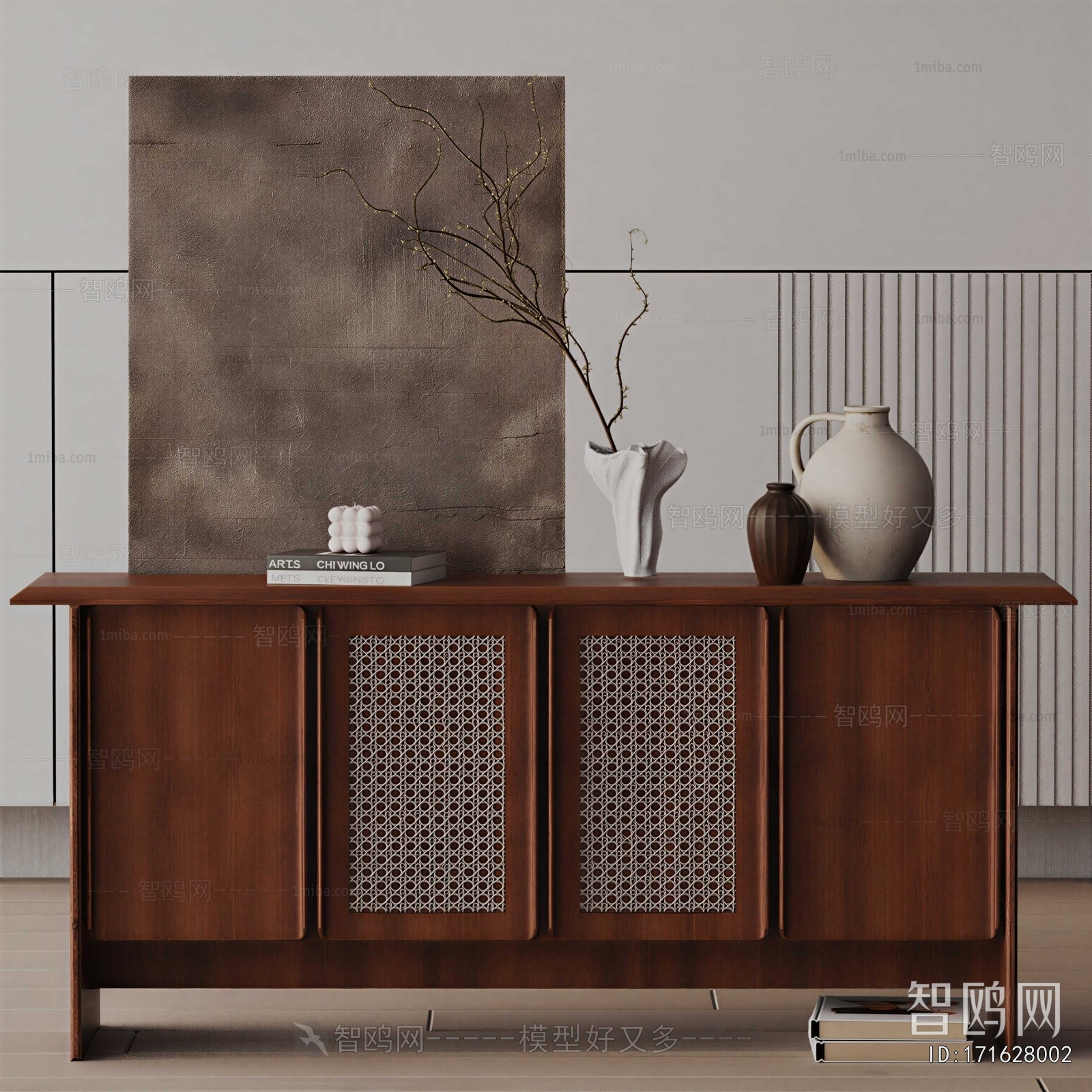 Wabi-sabi Style Entrance Cabinet