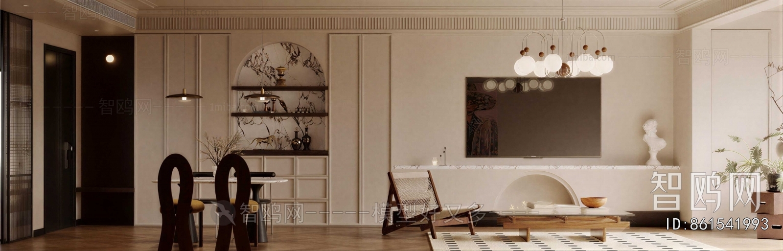 Wabi-sabi Style A Living Room