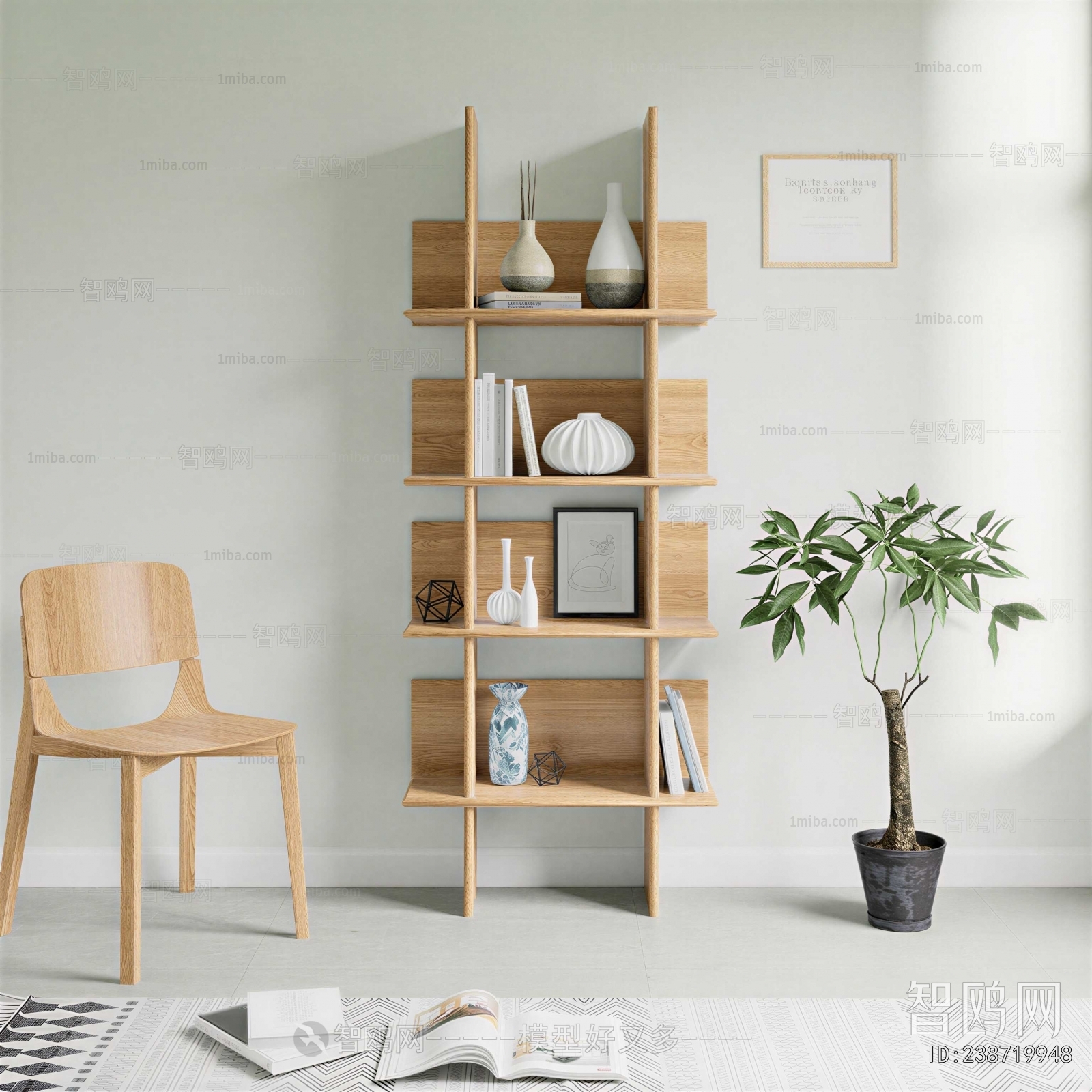 Nordic Style Bookshelf