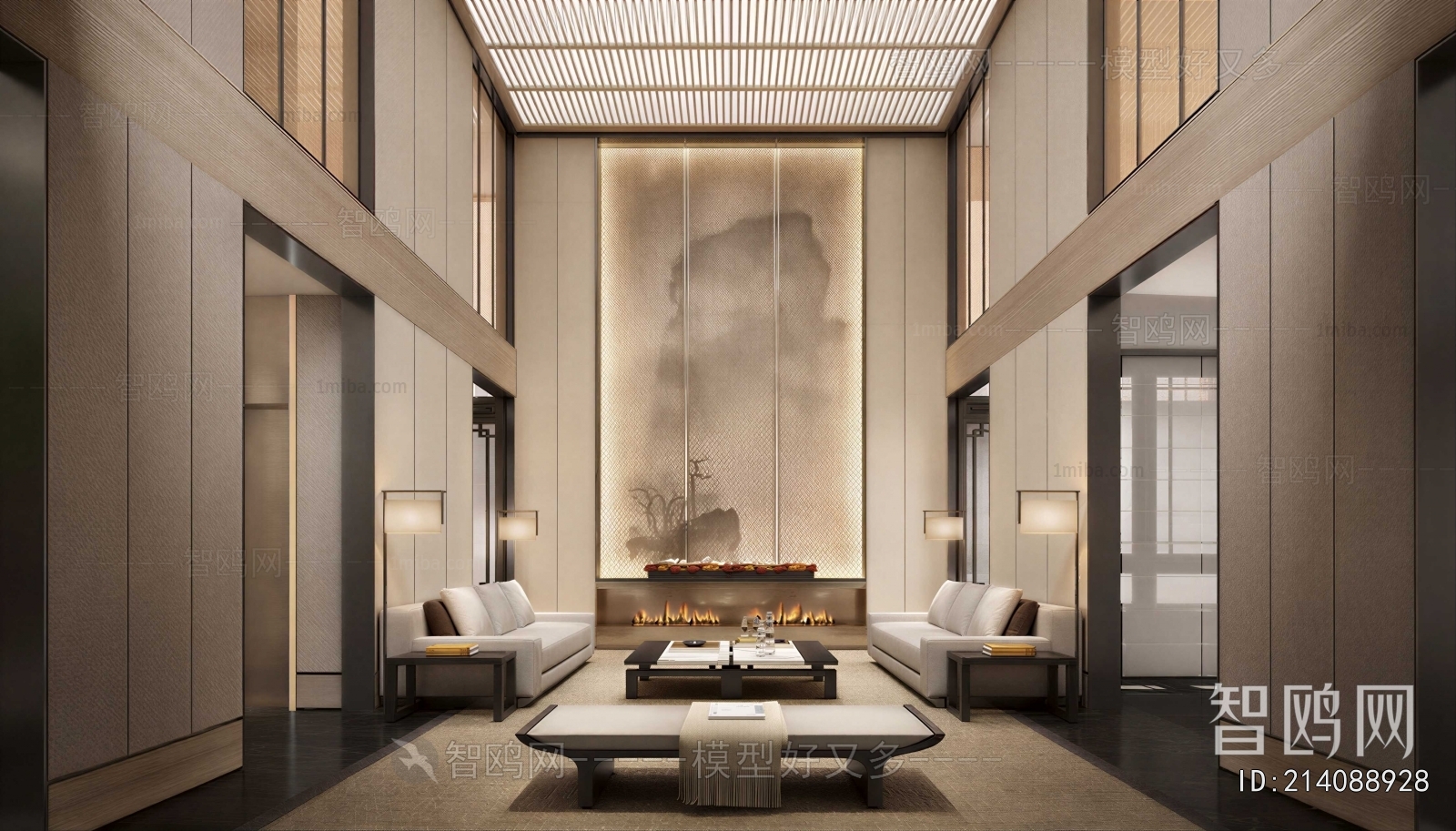 New Chinese Style A Living Room