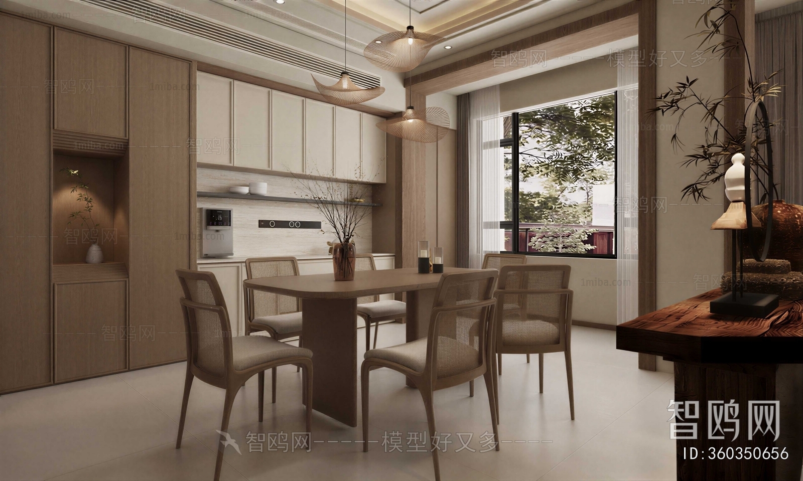 New Chinese Style Dining Room