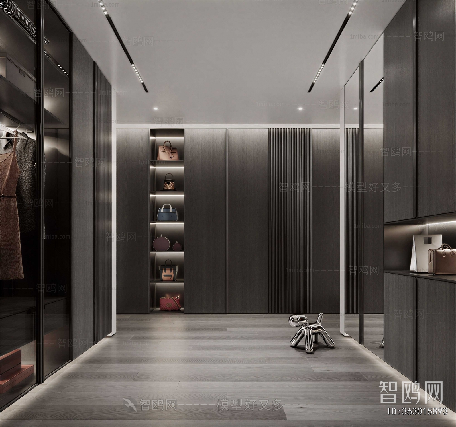 Modern Clothes Storage Area