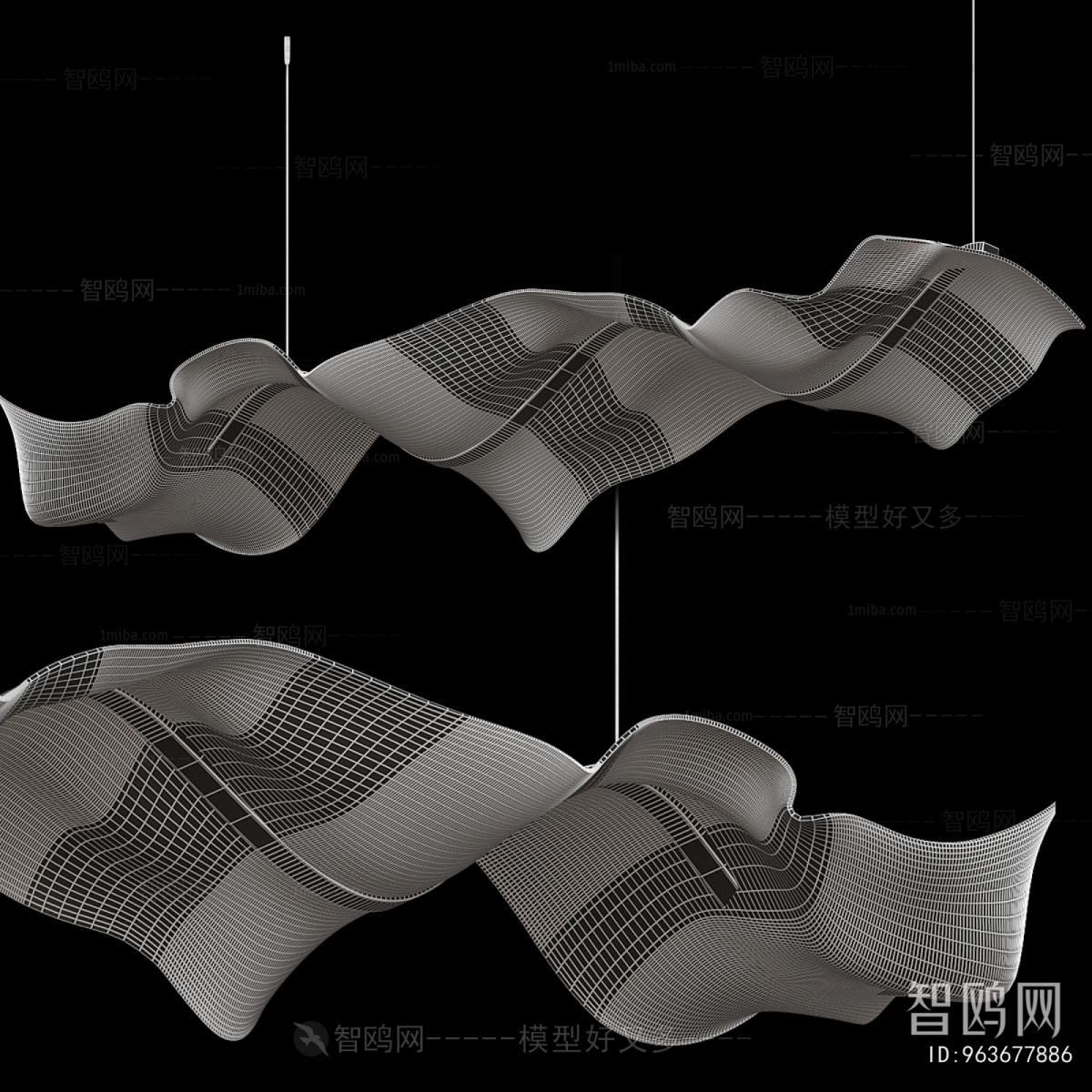 Modern Long Chandelier