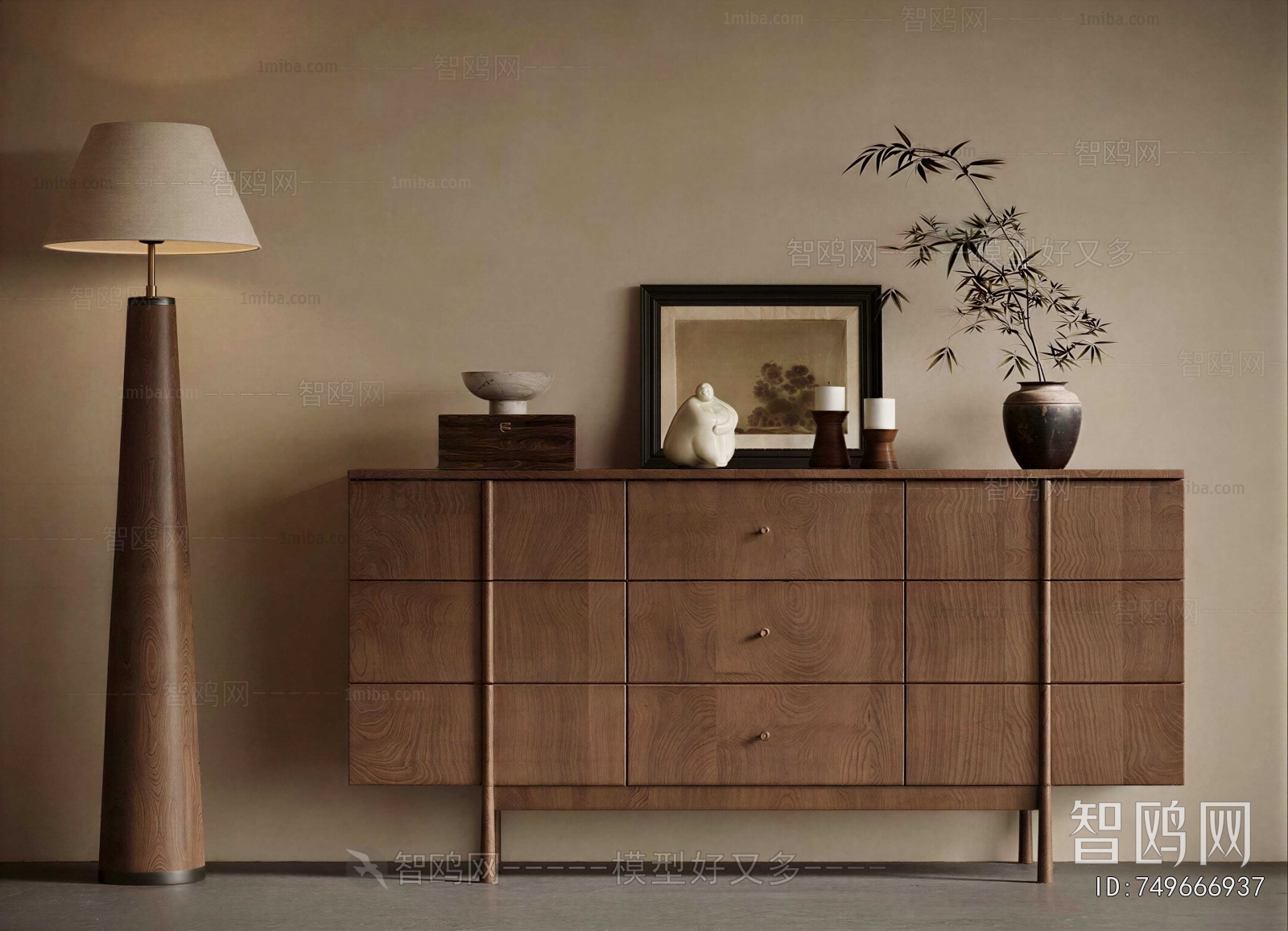 Wabi-sabi Style Entrance Cabinet