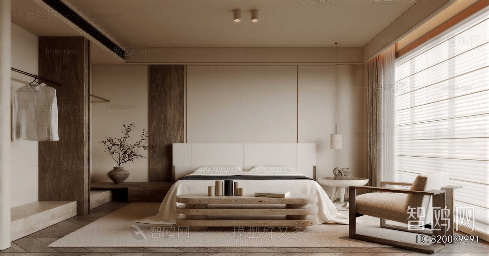 Wabi-sabi Style Bedroom