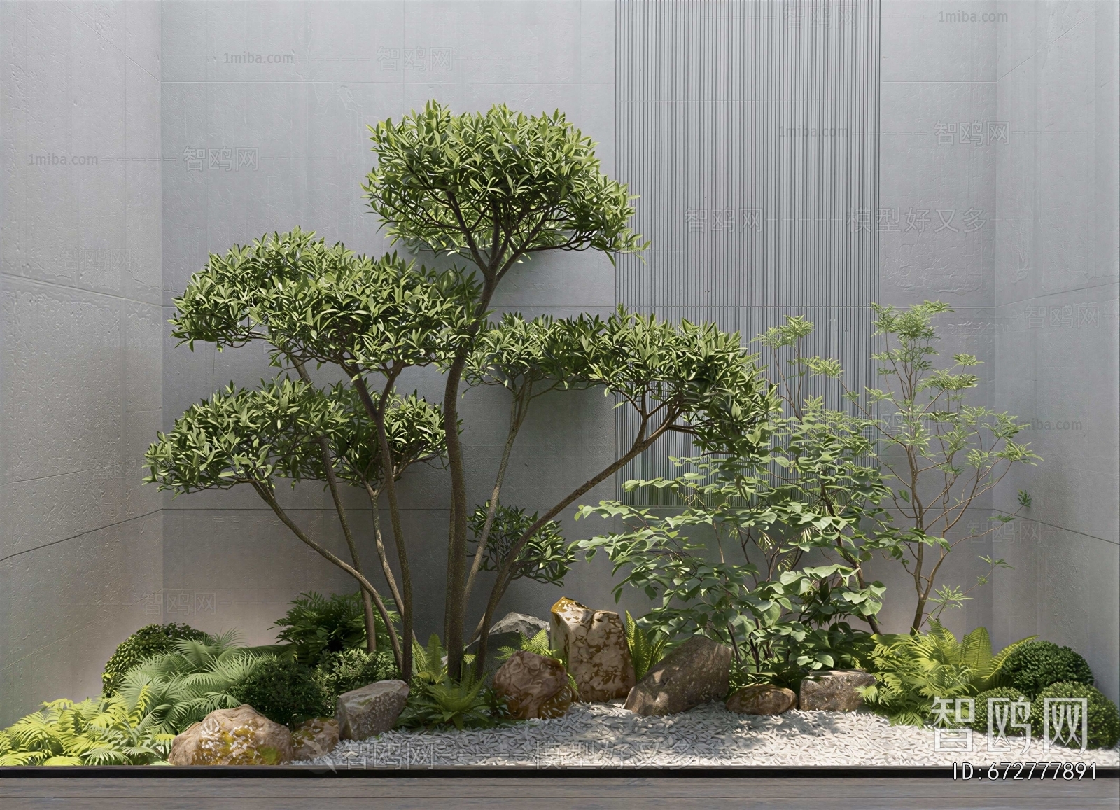New Chinese Style Plant Landscaping