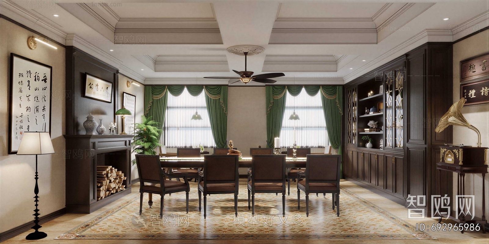 New Chinese Style Dining Room