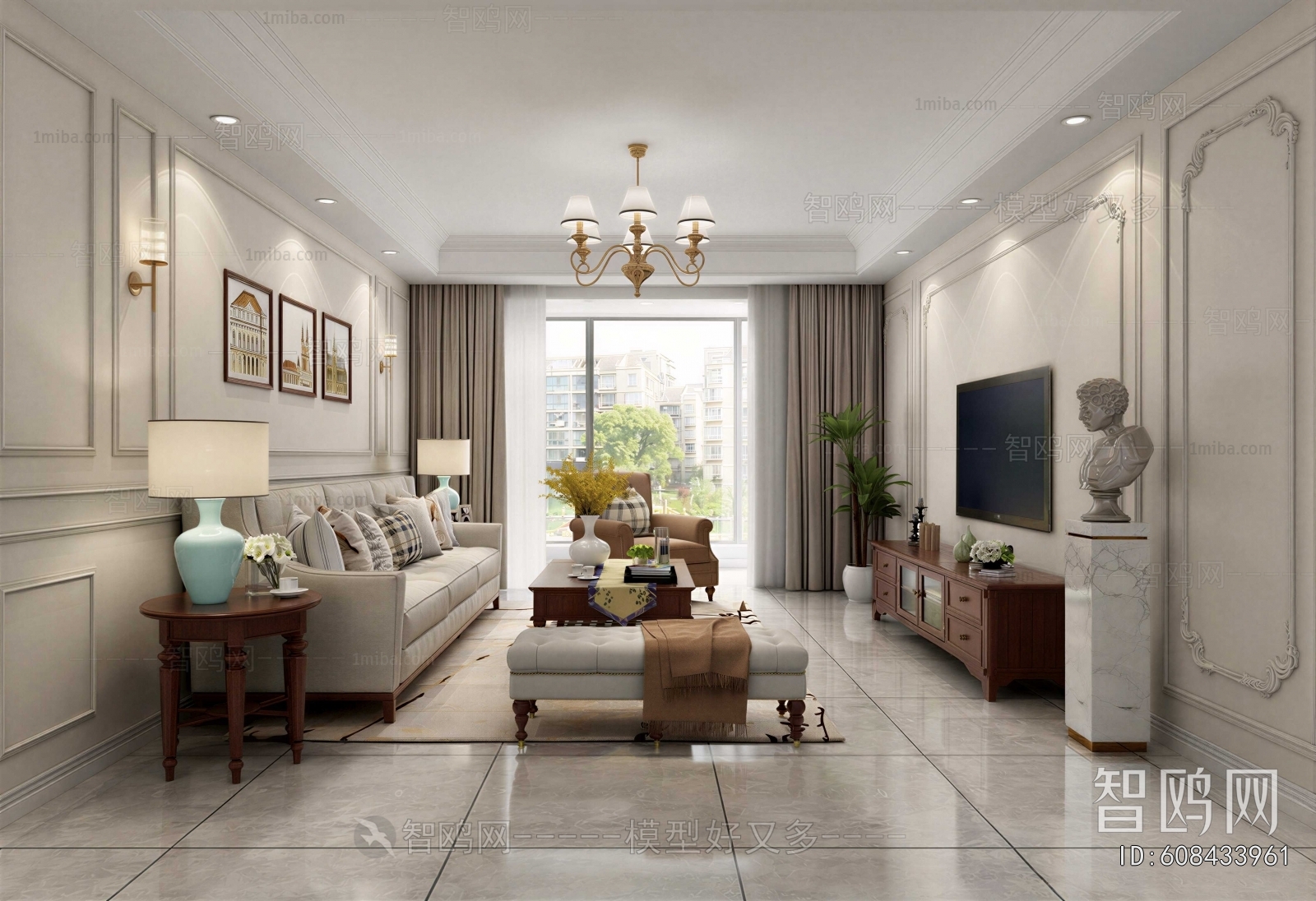 American Style A Living Room