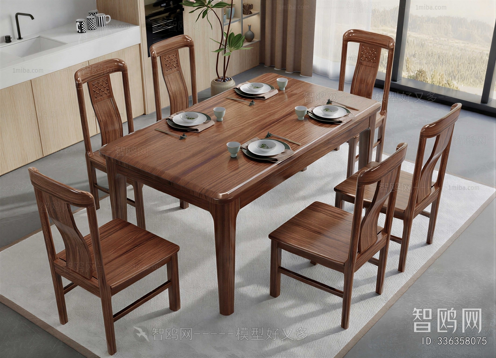 New Chinese Style Dining Table And Chairs