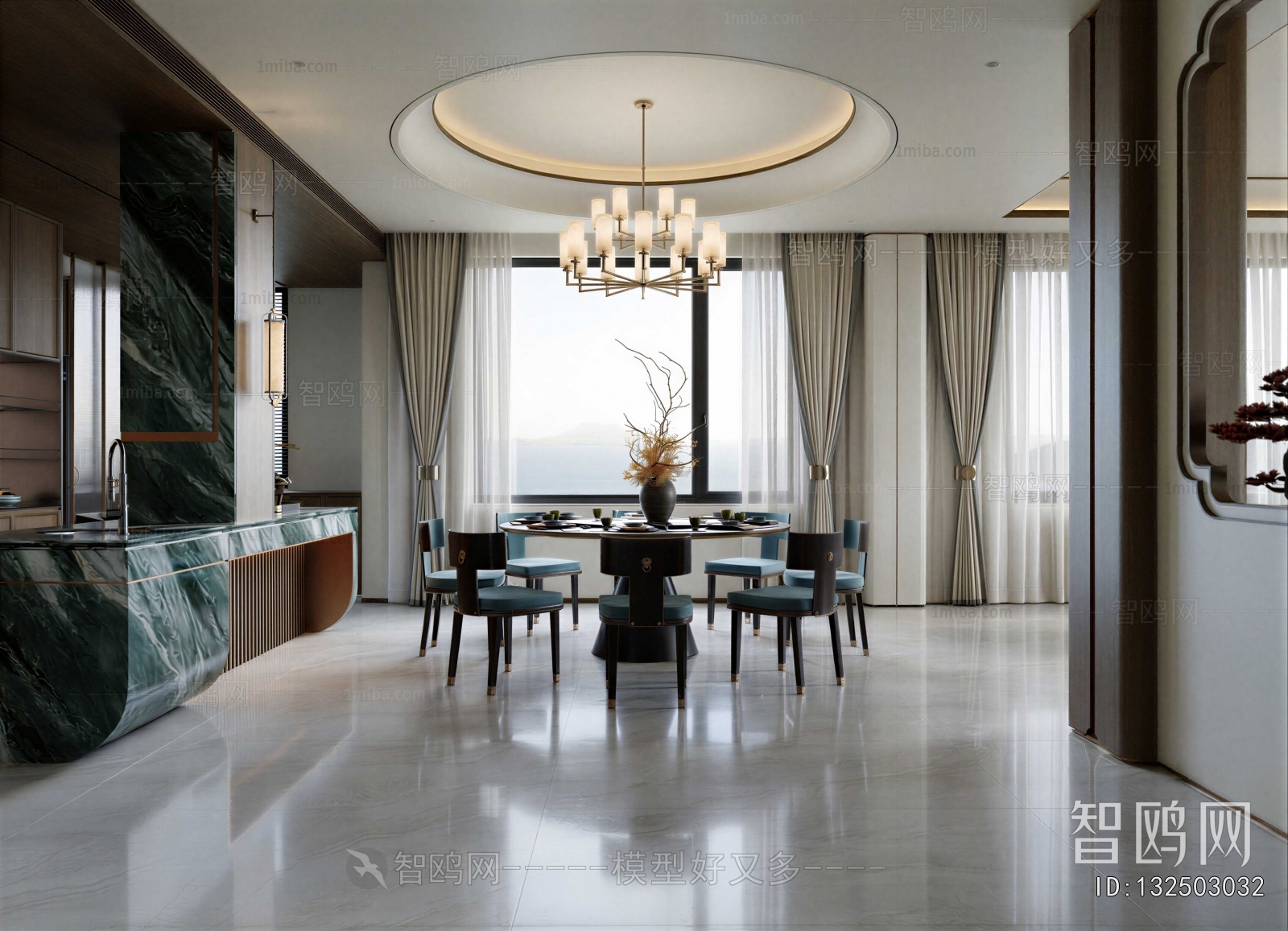 New Chinese Style Dining Room