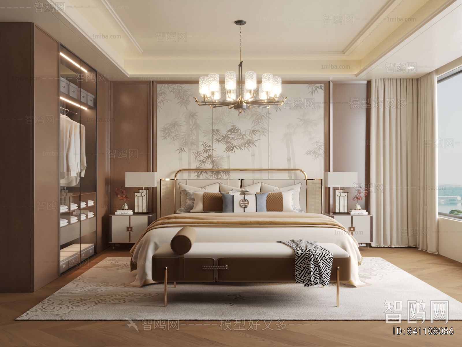 New Chinese Style Bedroom