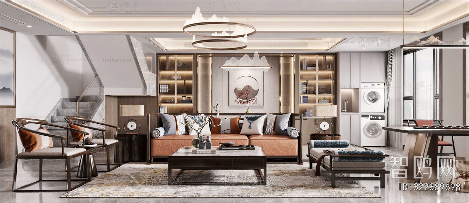 New Chinese Style Bedroom