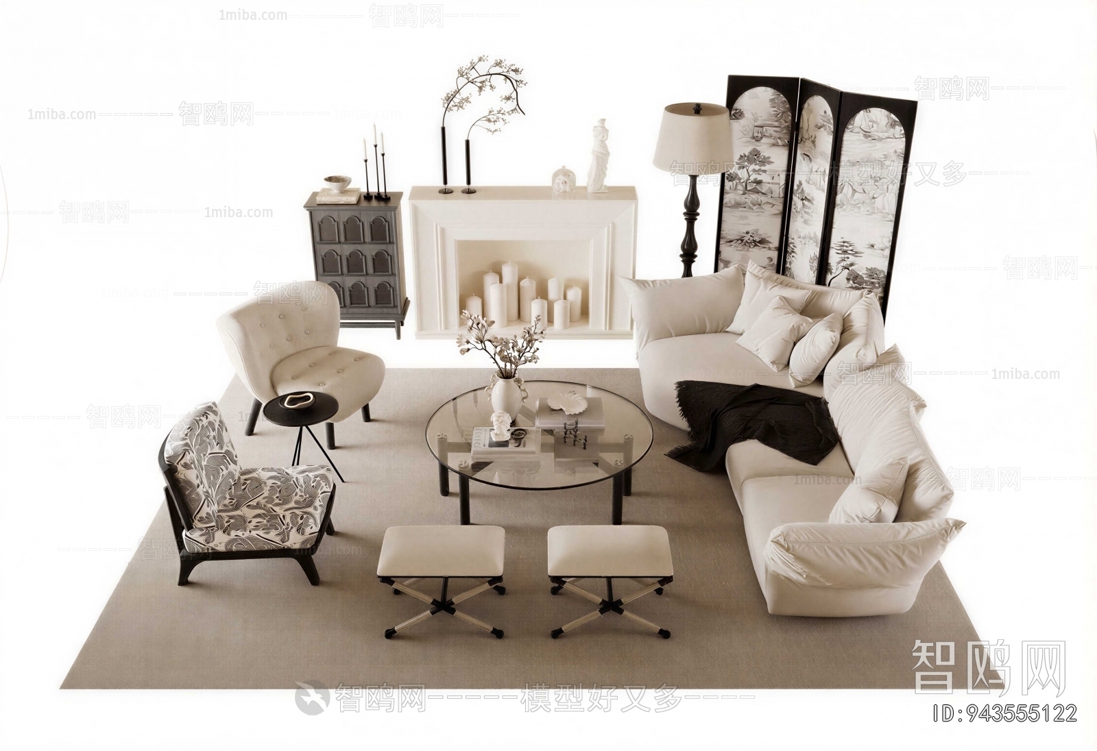 French Style Sofa Combination