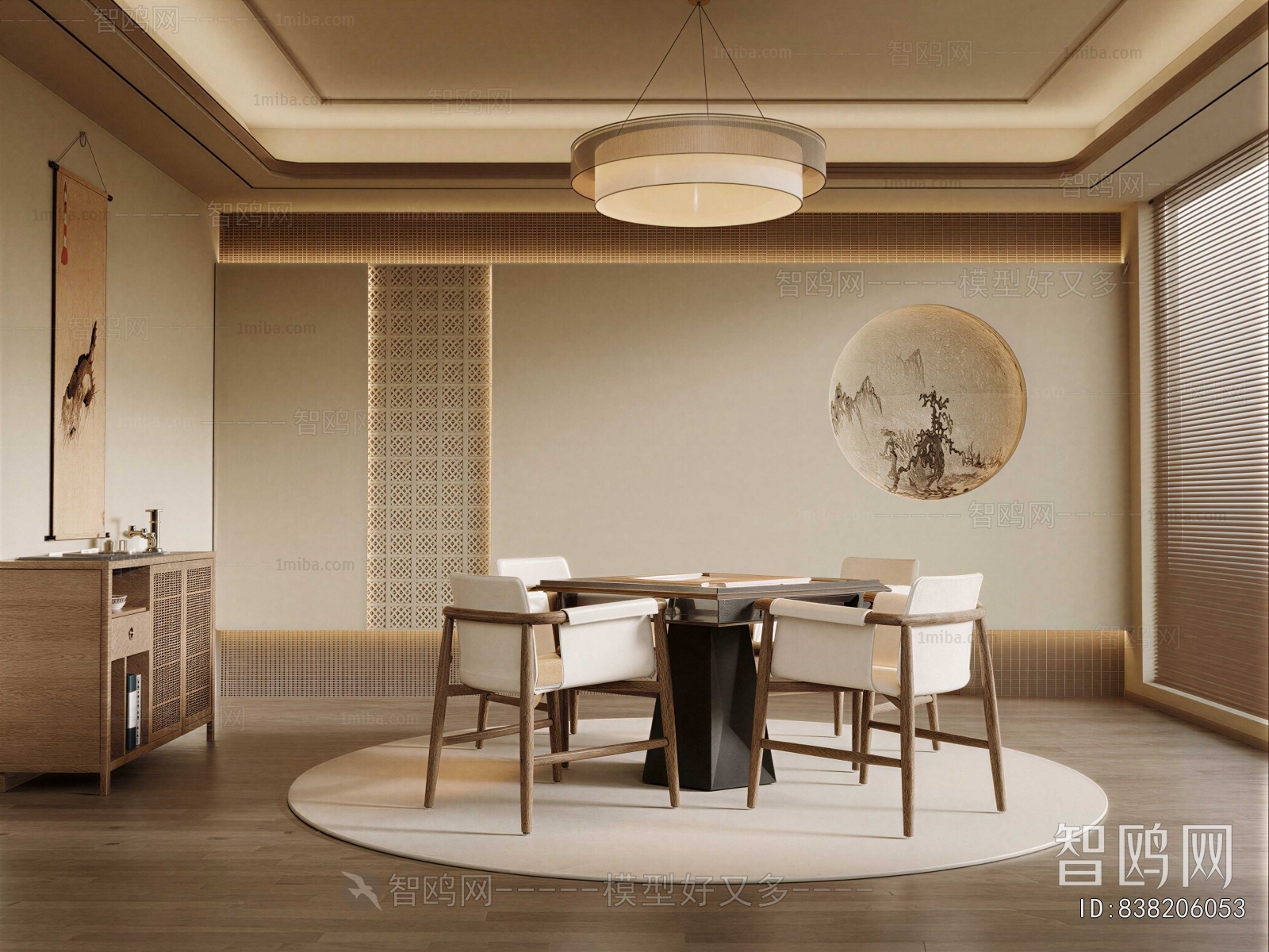 New Chinese Style Chess And Card Room