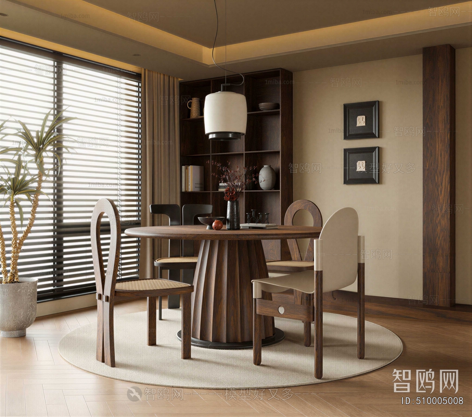 Wabi-sabi Style Dining Room