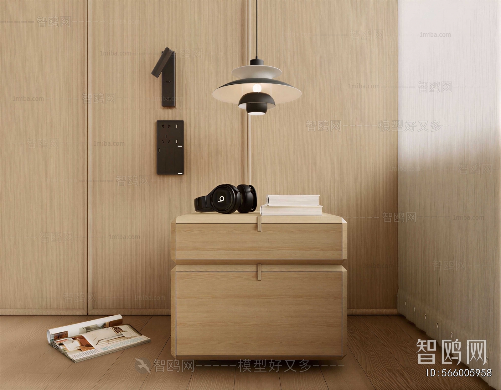 Modern Bedside Cupboard