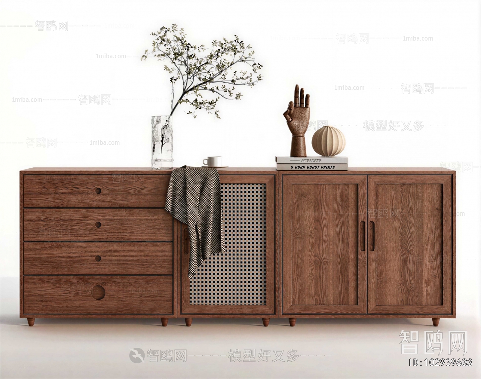 New Chinese Style Entrance Cabinet