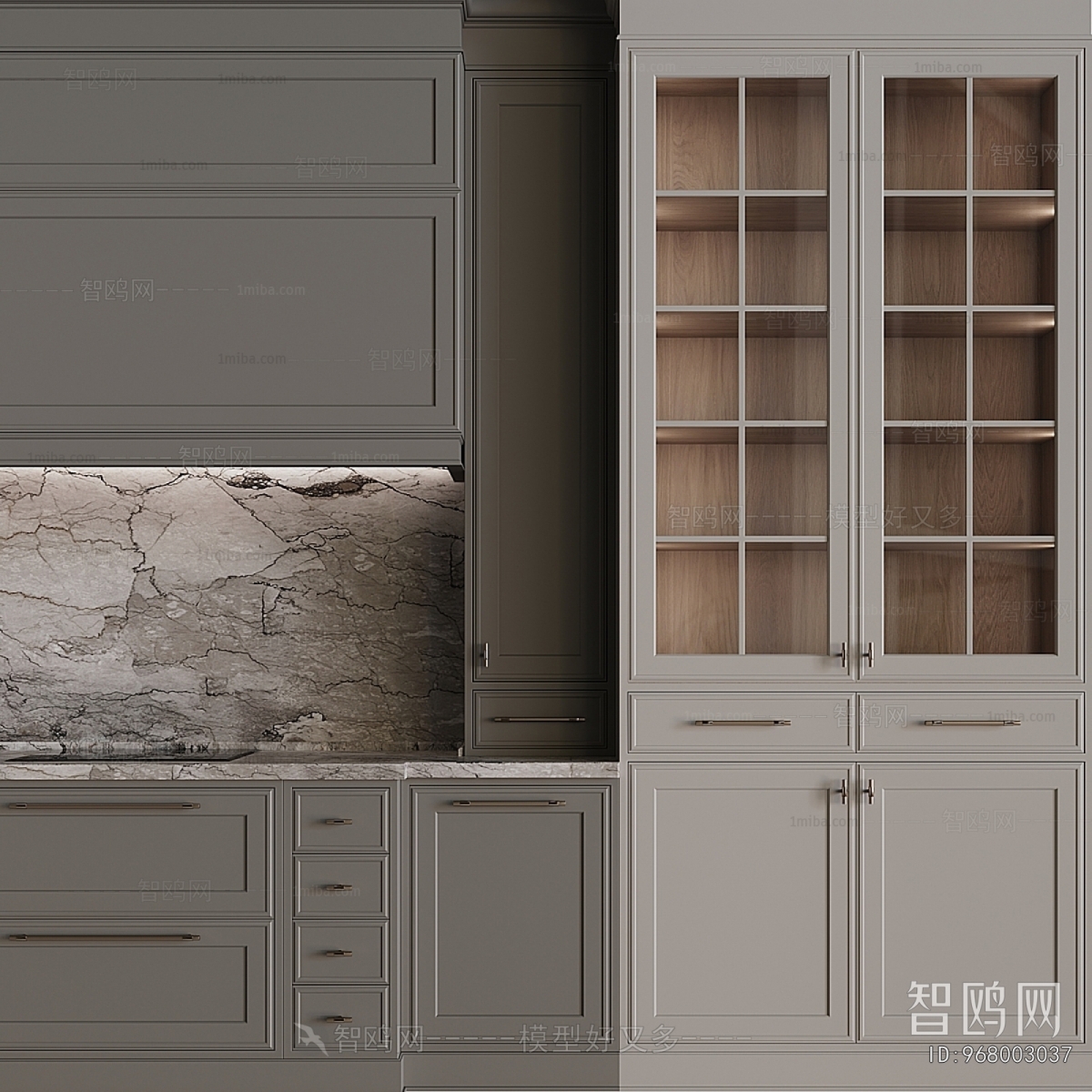 Simple European Style Kitchen Cabinet