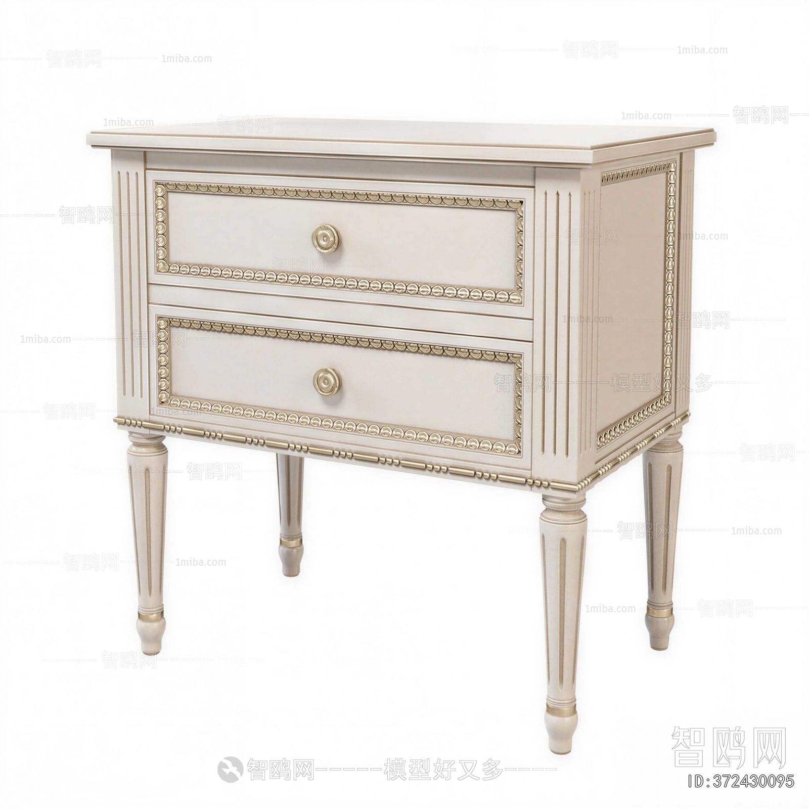 European Style Bedside Cupboard